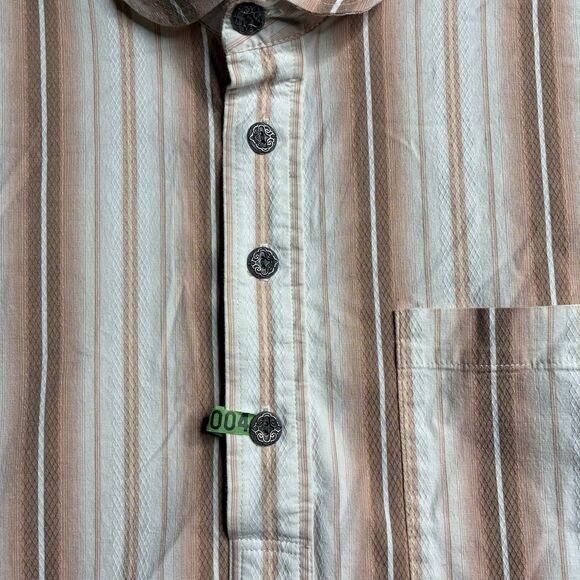 The Old Frontier Clothing Co Shirt Long Sleeve 1/2 Button Up Men's 2XL USA Made - Picture 5 of 9